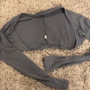 Cabi ballet sleeves grey.